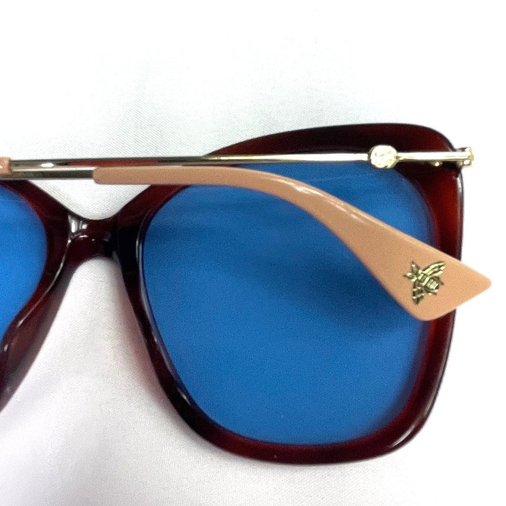 NWT Auc Gucci Blue Butterfly Sunglasses - Picture 8 of 13